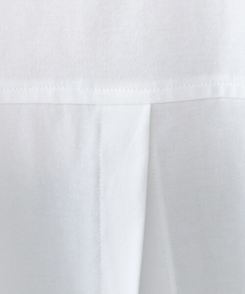 Liyoca（リヨカ）の「【Liyoca】ベーシック天竺スリットプルオーバー（Tシャツ/カットソー・レディース・ホワイト/ブラック・02）」の7枚目の写真