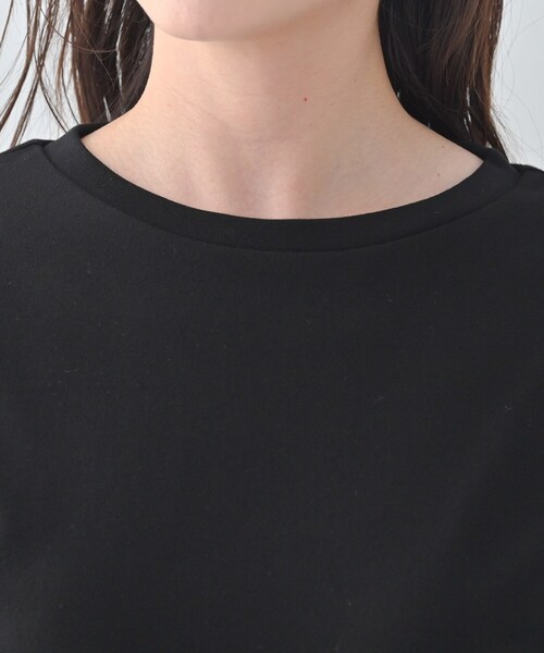 Liyoca（リヨカ）の「【Liyoca】ベーシック天竺スリットプルオーバー（Tシャツ/カットソー・レディース・ホワイト/ブラック・02）」の15枚目の写真