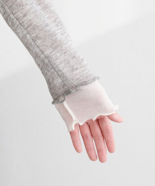 natural couture（ナチュラルクチュール）の「リバーシブルシアーカットTOPS（Tシャツ/カットソー・レディース・サックスブルー/ピンク/ネイビー/グレー・FREE）」の14枚目の写真