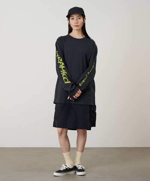 Gramicci(グラミチ)の「FREEDOM L/S TEE / フリーダムロングスリーブTシャツ Gramicci グラミチ(Tシャツ/カットソー・メンズ・オレンジ系その他/ブラック系その他/ラベンダー/ホワイト・L/XL/XXL/M/S)」の10枚目の写真