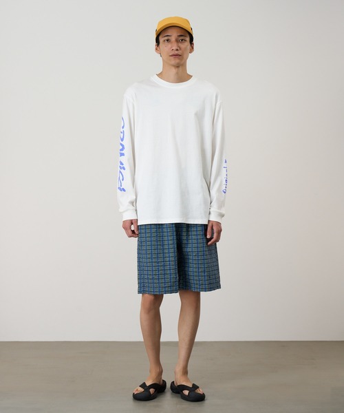 Gramicci(グラミチ)の「FREEDOM L/S TEE / フリーダムロングスリーブTシャツ Gramicci グラミチ(Tシャツ/カットソー・メンズ・オレンジ系その他/ブラック系その他/ラベンダー/ホワイト・L/XL/XXL/M/S)」の5枚目の写真