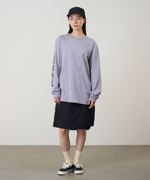 Gramicci(グラミチ)の「FREEDOM L/S TEE / フリーダムロングスリーブTシャツ Gramicci グラミチ(Tシャツ/カットソー・メンズ・オレンジ系その他/ブラック系その他/ラベンダー/ホワイト・L/XL/XXL/M/S)」の9枚目の写真