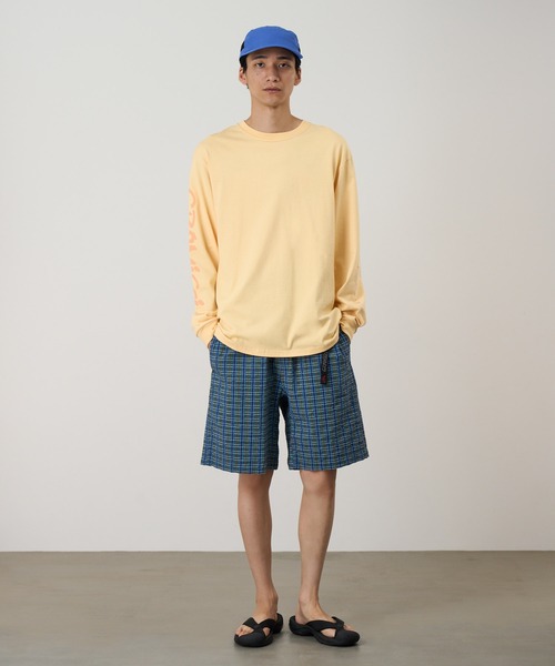 Gramicci(グラミチ)の「FREEDOM L/S TEE / フリーダムロングスリーブTシャツ Gramicci グラミチ(Tシャツ/カットソー・メンズ・オレンジ系その他/ブラック系その他/ラベンダー/ホワイト・L/XL/XXL/M/S)」の8枚目の写真