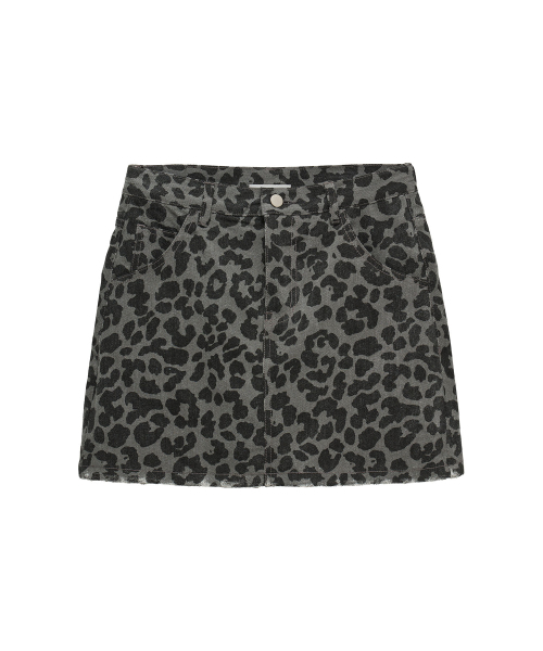 ERER(エルエル)の「Leopard Mini Skirt Gray(スカート・レディース・ライトグレー・1/2)」の5枚目の写真
