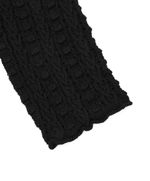 MILKFED.（ミルクフェド）の「OPENWORK CABLE KNIT CARDIGAN（カーディガン/ボレロ・レディース・オフホワイト/マルチ/ブラック・ONE SIZE）」の21枚目の写真