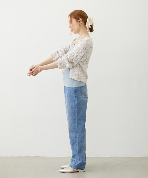 MILKFED.（ミルクフェド）の「OPENWORK CABLE KNIT CARDIGAN（カーディガン/ボレロ・レディース・オフホワイト/マルチ/ブラック・ONE SIZE）」の11枚目の写真