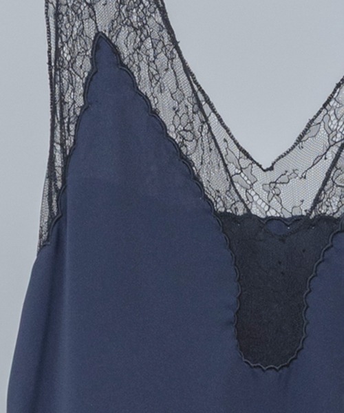 Eimee Law（エイミーロウ）の「レースエンブロランジェリージレ（ベスト・レディース・サックスブルー/オフホワイト/ネイビー/ブラック・FREE）」の12枚目の写真