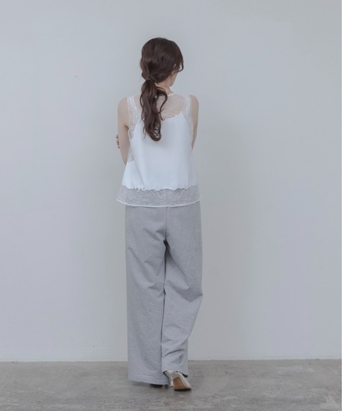 Eimee Law（エイミーロウ）の「レースエンブロランジェリージレ（ベスト・レディース・サックスブルー/オフホワイト/ネイビー/ブラック・FREE）」の15枚目の写真