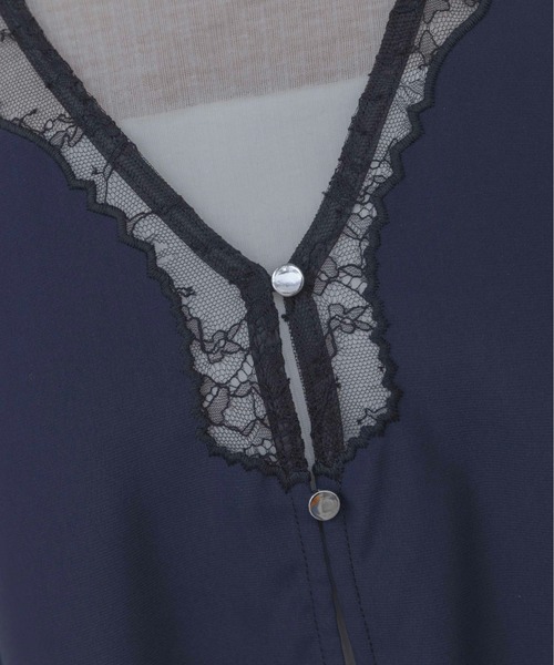 Eimee Law（エイミーロウ）の「レースエンブロランジェリージレ（ベスト・レディース・サックスブルー/オフホワイト/ネイビー/ブラック・FREE）」の21枚目の写真