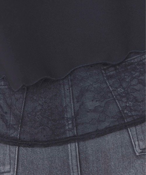 Eimee Law（エイミーロウ）の「レースエンブロランジェリージレ（ベスト・レディース・サックスブルー/オフホワイト/ネイビー/ブラック・FREE）」の17枚目の写真