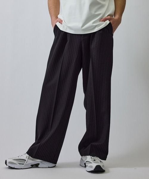 le cercle ADAM ET ROPE'(ルセルクルアダムエロペ)の「アソートドレスワイドパンツ(スラックス・メンズ・ブラック/ブラック系その他2・L/M/S)」の5枚目の写真
