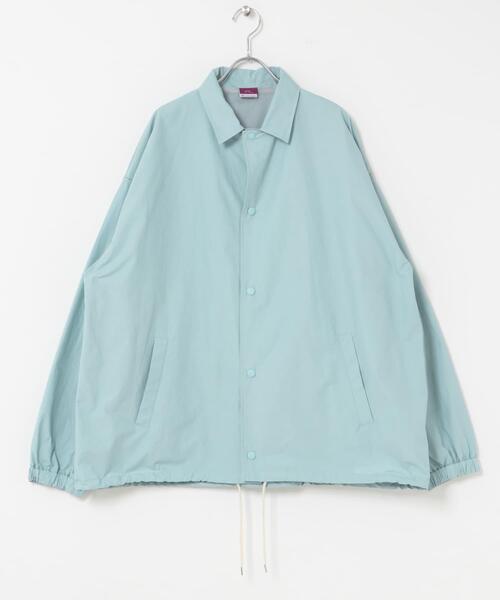 THE GOODLAND MARKET(ザグッドランドマーケット)の「ザ グッドランド マーケット GOOD COACH JACKET(ナイロンジャケット・メンズ・ブラック/ライトグレー/ライトブルー・1/2/3)」の3枚目の写真