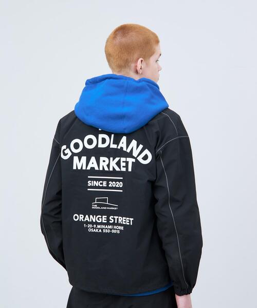 THE GOODLAND MARKET(ザグッドランドマーケット)の「ザ グッドランド マーケット GOOD COACH JACKET(ナイロンジャケット・メンズ・ブラック/ライトグレー/ライトブルー・1/2/3)」の2枚目の写真