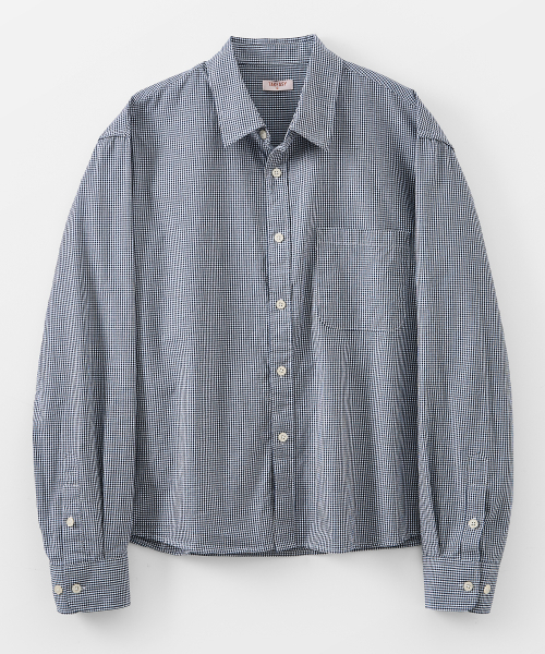 TAKEASY(テイクイージー)の「コンフォートクロップシャツ(ネイビー)(シャツ/ブラウス・メンズ・その他・MEDIUM/LARGE/SMALL)」の1枚目の写真
