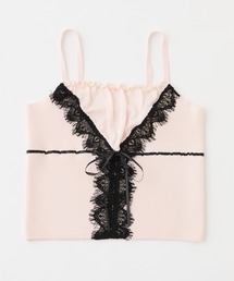 one after another NICE CLAUP | 【セット対応】配色レースニットビスチェ(キャミソール)