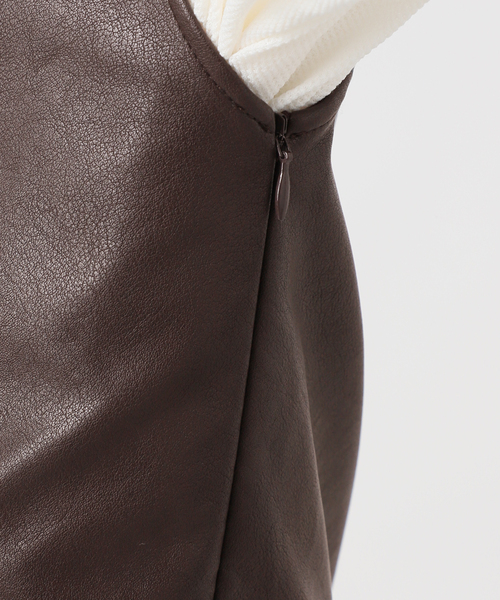 CITYSHOP（シティーショップ）の「FAUX LEATHER TOPS：ブラウス（シャツ/ブラウス・レディース・ブラック/ブラウン・FREE）」の11枚目の写真