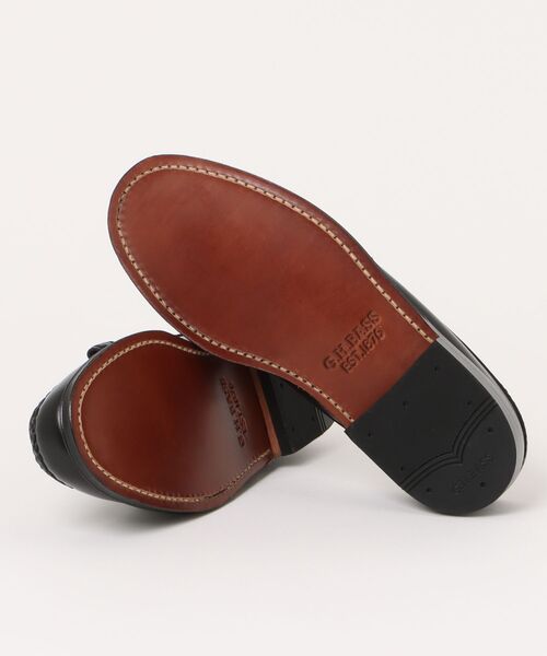 G.H.BASS(ジーエイチバス)の「G.H.BASS/BA11000H BLACK LEATHER SOLE(ローファー・メンズ・ブラック・7/7.5/8/8.5/9/9.5/10/6.5)」の3枚目の写真