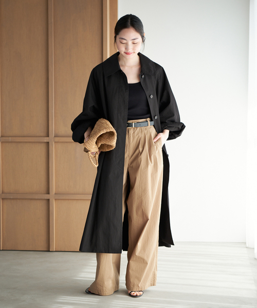 plage（プラージュ）の「R’IAM ボリュームトレンチコート（トレンチコート・レディース・ベージュ/ブラック・38/36）」の20枚目の写真