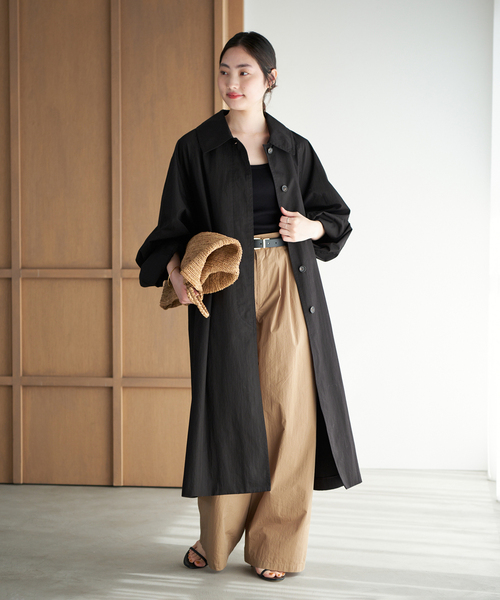 plage（プラージュ）の「R’IAM ボリュームトレンチコート（トレンチコート・レディース・ベージュ/ブラック・38/36）」の22枚目の写真