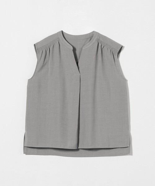 A DAY IN THE LIFE UNITED ARROWS(アデイインザライフユナイテッドアローズ)の「キーネックブラウス+ワイドパンツ ‐ウォッシャブル‐ <A DAY IN THE LIFE>(ワンピース・レディース・オリーブ/ネイビー/ベージュ・36/38)」の7枚目の写真