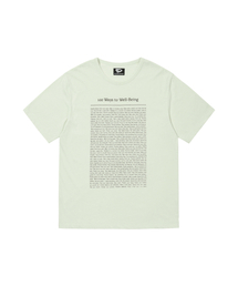 WELLBEING EXPRESS（ウェルビーイングエクスプレス）の「Oversized HOWtoWB Half Sleeve Beige（Tシャツ/カットソー）」