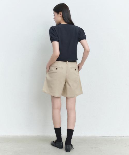 MUSINSA STANDARD WOMAN（ムシンサスタンダードウーマン）の「ウィメンズパフスリーブタイブラウス[ダークネイビー]（シャツ/ブラウス・レディース・その他・SMALL/MEDIUM/LARGE/X-SMALL）」の3枚目の写真