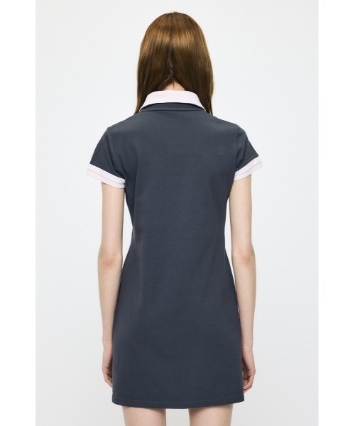 MOUSSY（マウジー）の「CONTRAST POLO ドレス（ワンピース・レディース・グレー/ブラック/ネイビー・1/2）」の10枚目の写真