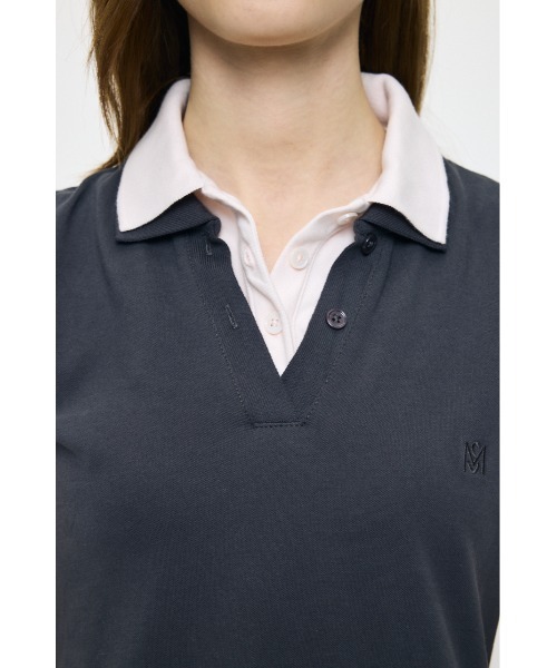 MOUSSY（マウジー）の「CONTRAST POLO ドレス（ワンピース・レディース・グレー/ブラック/ネイビー・1/2）」の11枚目の写真