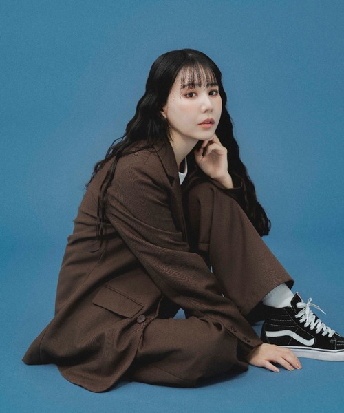 ZOZOMESSE(ゾゾメッセ)の「SETUP SLACKS(スラックス・メンズ・ダークブラウン・MENS/WOMENS)」の2枚目の写真