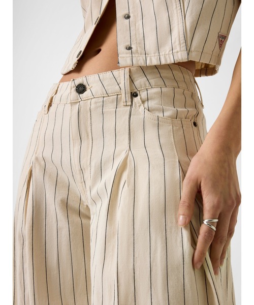 GUESS JEANS G12 Pleated Wide Leg パンツ デニムパンツ | GUESS(ゲス
