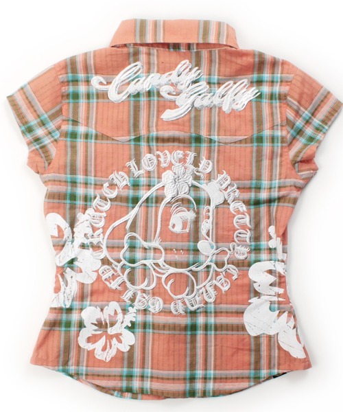 GALFY(ガルフィー)の「【GALFY/ガルフィー】ロコカジチェックシャツ(シャツ/ブラウス・レディース・ブルー/ピンク/オレンジ・M/S)」の9枚目の写真
