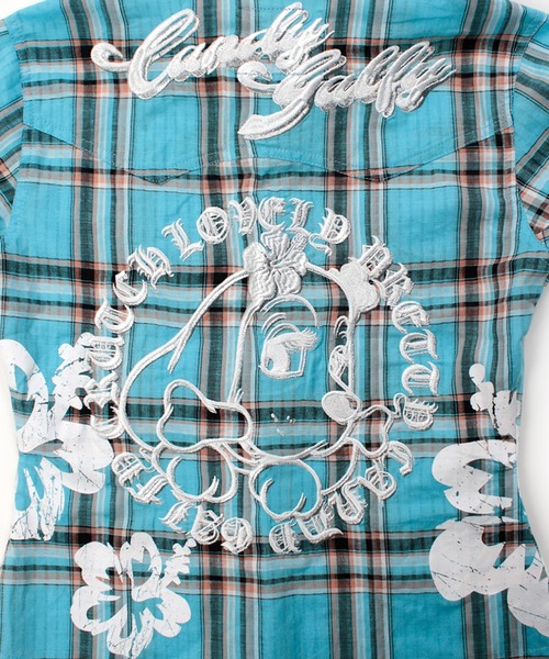 GALFY(ガルフィー)の「【GALFY/ガルフィー】ロコカジチェックシャツ(シャツ/ブラウス・レディース・ブルー/ピンク/オレンジ・M/S)」の12枚目の写真