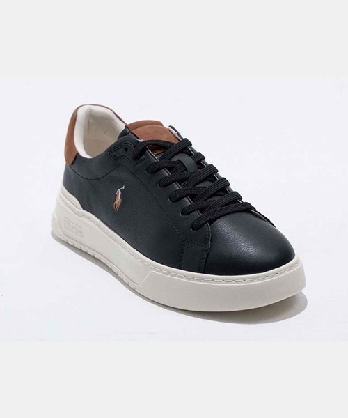 POLO RALPH LAUREN(ポロ ラルフ ローレン)の「ポロ ラルフ ローレン RLITE COURT ライト コート スニーカー(スニーカー・メンズ・ホワイト×ブラウン/ブラック系その他・85/90/95/80/75/100)」の8枚目の写真