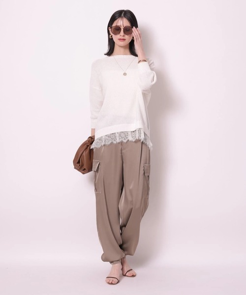 【新品】Arpege story サテンカーゴパンツ　SSサイズ サテンカーゴパンツ（その他パンツ）｜Arpege story（アルページュ