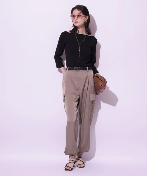 Arpege story(アルページュストーリー)の「サテンカーゴパンツ(その他パンツ・レディース・モカ・0/2/1)」の17枚目の写真