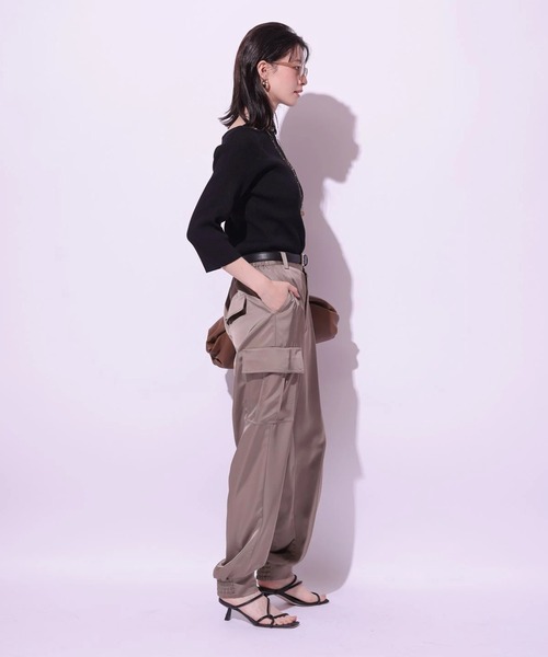 サテンカーゴパンツ（その他パンツ）｜Arpege story（アルページュ