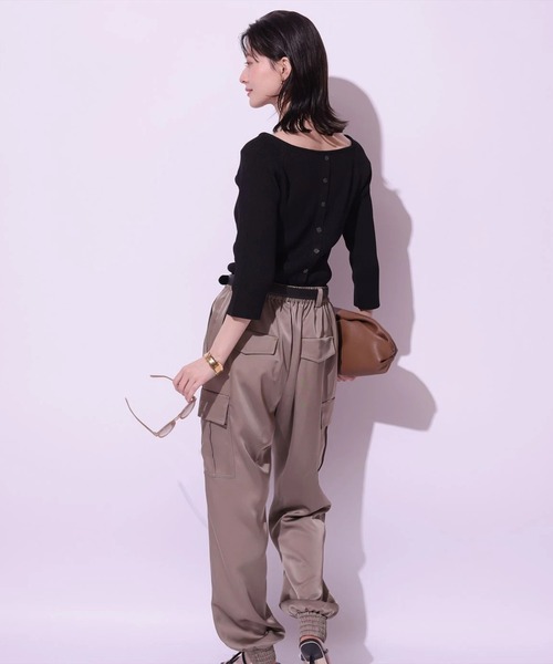 Arpege story(アルページュストーリー)の「サテンカーゴパンツ(その他パンツ・レディース・モカ・0/2/1)」の13枚目の写真