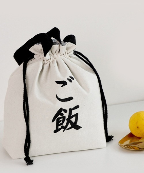 almo(アルモ)の「【Bls】【ZA】【Bling Leads】ご飯 ランチバッグ(BL)(トートバッグ・レディース・ホワイト・FREE)」の1枚目の写真