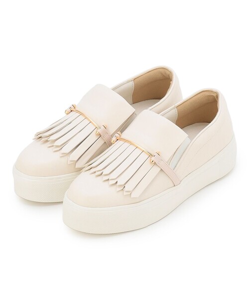 TOCCA(トッカ)の「FRINGE SLIPON RAIN SNEAKERS スニーカー(スニーカー・レディース・アイボリー系/ブラック系・36/35/38/39/37)」の5枚目の写真