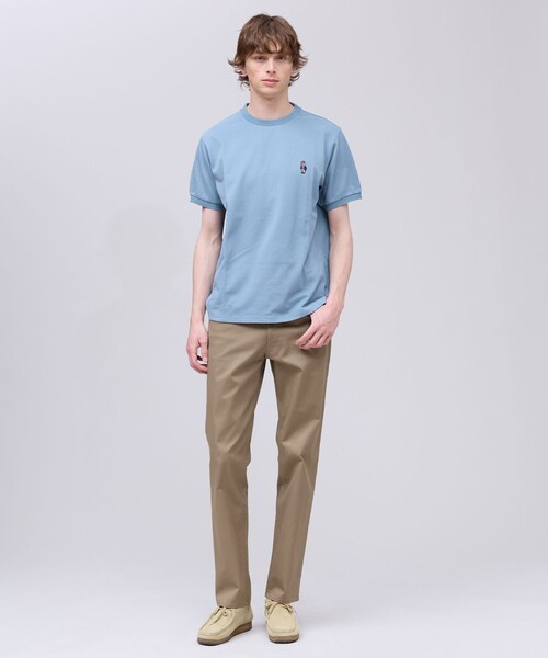 J.PRESS(ジェイプレス)の「新デザイン【BULLDOG BOY】カノコレジメン クルーネック Tシャツ(Tシャツ/カットソー・メンズ・ローズ系/ホワイト系/ネイビー系/サックスブルー系・MEDIUM/X-LARGE/LARGE/SMALL)」の22枚目の写真
