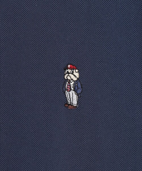 J.PRESS(ジェイプレス)の「新デザイン【BULLDOG BOY】カノコレジメン クルーネック Tシャツ(Tシャツ/カットソー・メンズ・ローズ系/ホワイト系/ネイビー系/サックスブルー系・MEDIUM/X-LARGE/LARGE/SMALL)」の14枚目の写真