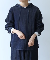 yuni（ユニ　）の「R/C soft denim hoody（パーカー）」