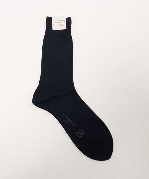 UNITED ARROWS(ユナイテッドアローズ)の「ソリッド ソックス UA COZY 抗菌防臭(ソックス/靴下・メンズ・ネイビー/ブラック・FREE)」の1枚目の写真