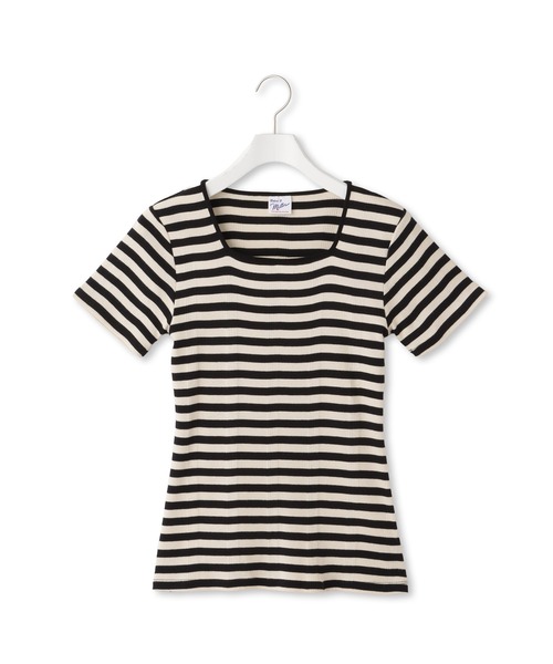 ADAM ET ROPE'(アダムエロペ)の「【Miller for ADAM ET ROPE'】別注 スクエアTee(Tシャツ/カットソー・レディース・ブルー/キナリ・FREE)」の13枚目の写真