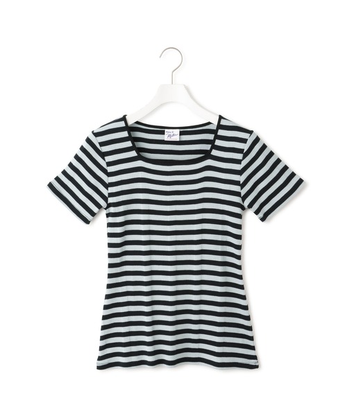 ADAM ET ROPE'(アダムエロペ)の「【Miller for ADAM ET ROPE'】別注 スクエアTee(Tシャツ/カットソー・レディース・ブルー/キナリ・FREE)」の22枚目の写真