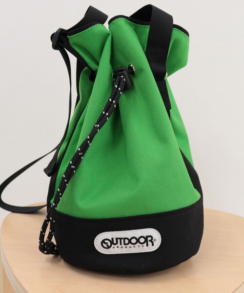 fredy emue(フレディエミュ)の「【OUTDOOR PRODUCTS】 バイカラードロスト巾着ショルダー(ショルダーバッグ・レディース・ライトグリーン/ピンク/ベージュ/ブラック・FREE)」の8枚目の写真
