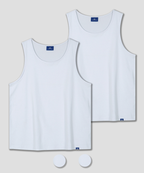 DOLPHIN WAVE APPAREL（ドルフィンウェーブアパレル）の「[2パック] ドルフィンルーズスcoopネックスリーブレストップ（Tシャツ/カットソー・メンズ・ホワイト×ブラック/ホワイト×ホワイト/ブラック×ブラック・MEDIUM/LARGE/X-LARGE）」の4枚目の写真