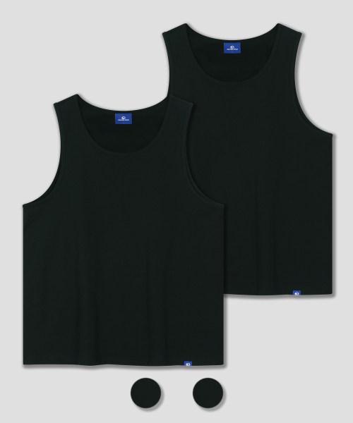 DOLPHIN WAVE APPAREL（ドルフィンウェーブアパレル）の「[2パック] ドルフィンルーズスcoopネックスリーブレストップ（Tシャツ/カットソー・メンズ・ホワイト×ブラック/ホワイト×ホワイト/ブラック×ブラック・MEDIUM/LARGE/X-LARGE）」の5枚目の写真