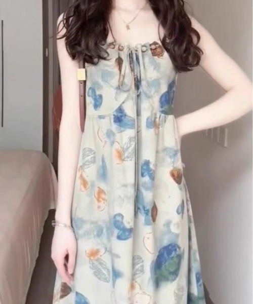 AMAJI(アマジ)の「水墨画風タイダイキャミソールマキシワンピース(ワンピース・レディース・マルチ・X-LARGE/LARGE/MEDIUM/SMALL)」の6枚目の写真