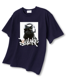 ドンボドルミキャット オーバーサイズ 半袖Tシャツ ネイビー